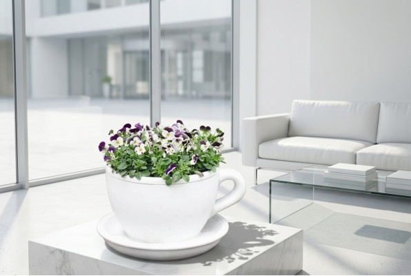 Vaso per piante Secchiello per piante Decorazione naturale Vasi Figure Giardino Vasi per fiori