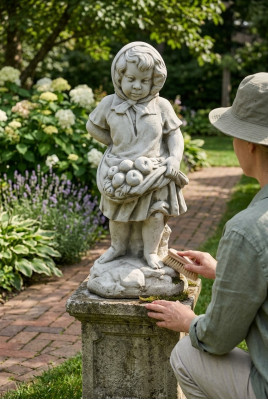 Ragazza 71cm statua figura sculture statue giardino