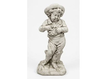 Giovane statua figura di 69 cm per decorazione da giardino.