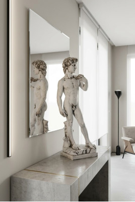 Decorazione da giardino 59cm David Terrazza Figure in pietra Figurine Decorazione Scultura
