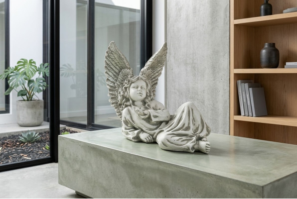Angelo 27cm scultura design figura statua statuette da giardino figure decorative statue.