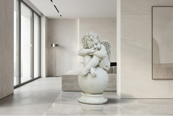 Angelo Sfera Statua Figura Figure Statue Scultura Sculture Giardino