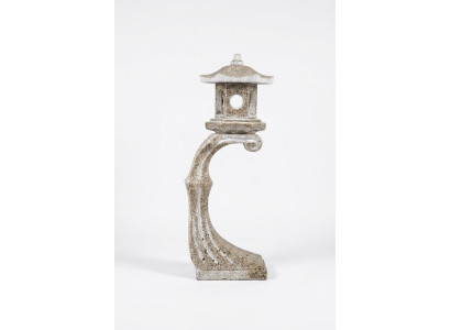 Giapponese Giardino Lampade Decorazione Bianco Illuminazione Natura Uccello Abbeveratoio