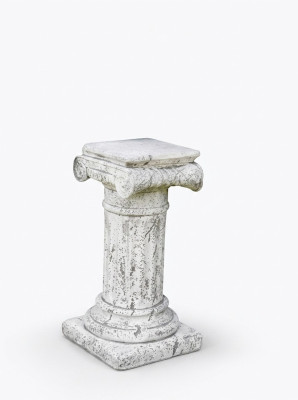 Decorazione Colonna Colonne Pietra Stile Antico Decorazione Romana Bianco Supporto Base