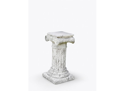 Decorazione Colonna Colonne Pietra Stile Antico Decorazione Romana Bianco Supporto Base
