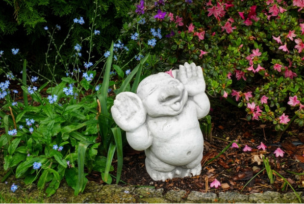 Troll 24cm Scultura Design Statua Figure da Giardino Statuette Decorative