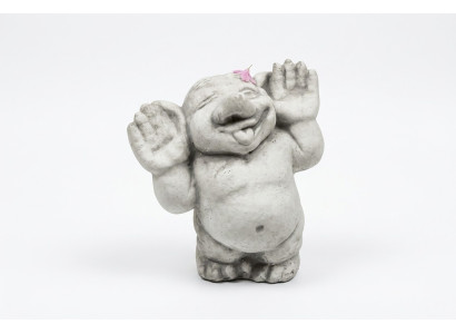 Troll 24cm Scultura Design Statua Figure da Giardino Statuette Decorative