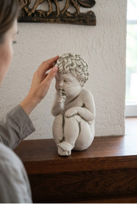 Decorazione per tombe, pietra tombale, decorazione in pietra, figura, angelo, scultura, Dio, sacro.