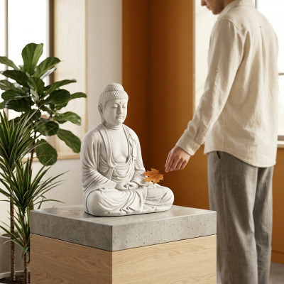 Buddha Malaysia Statua Figura Giardino Statue Scultura Sculture