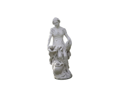 Decorazione figura donna giardino designer figure scultura bianca sculture
