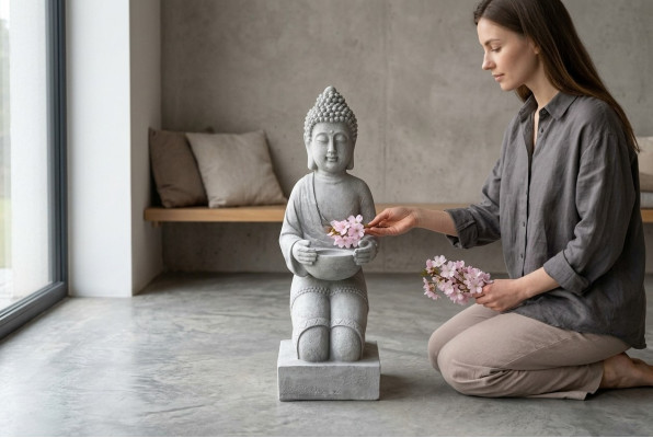 43cm Scultura decorativa Design Figura Statua Giardino Figure Statue