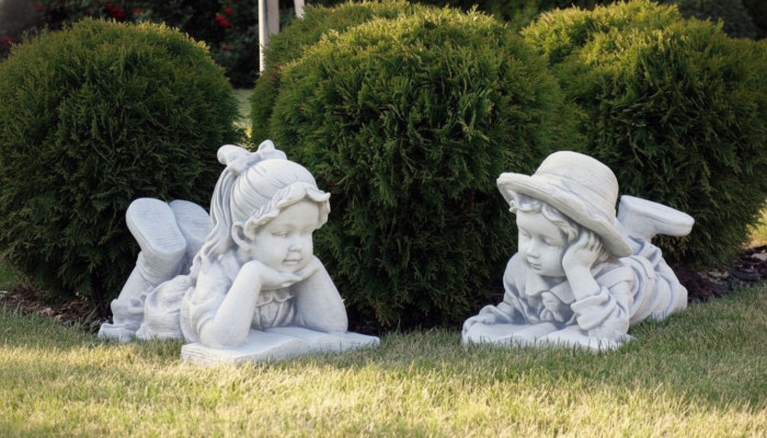 33cm Scultura decorativa Figura di design Statua Statue Giardino Figure Statuette Sculture