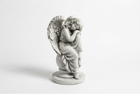 Angelo 36cm Scultura Design Statua Giardino Figure Statue