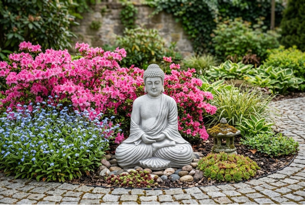 42 cm Scultura decorativa Statua di design Figure da giardino Stile antico Statue