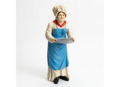 Supporto per vassoio Figura della nonna Statua Scultura Figure Sculture Decorazione
