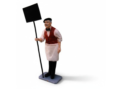 Targa Ristorante Figura Statua Scultura Figure Sculture Decorazione Decoro 182cm