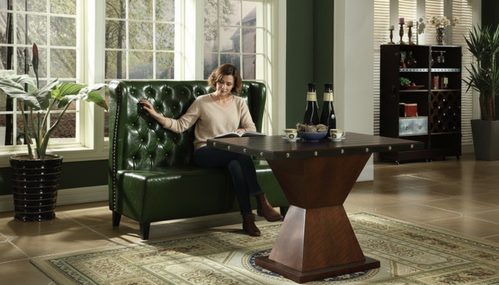 Divano Chesterfield, divano, panca, verde, sala d'attesa, soggiorno, ufficio, divani, nuovo.