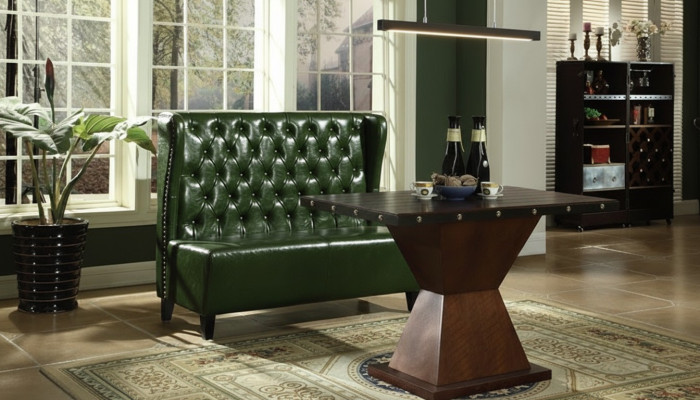 Divano Chesterfield, divano, panca, verde, sala d'attesa, soggiorno, ufficio, divani, nuovo.