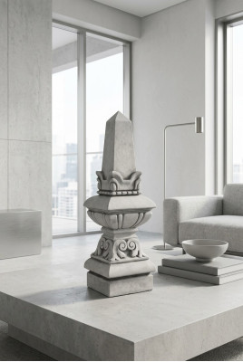 Colonna Figura Scultura Statue Design Giardino Decorazione s210018