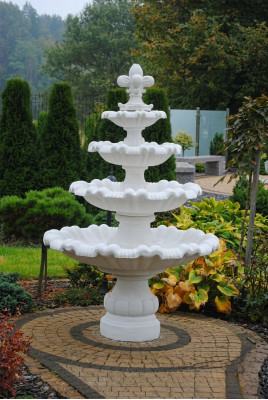 Zierbrunnen Fontana Fontana Decorazione da giardino Fontaine Laghetto Deco GRECO