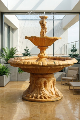 Zierbrunnen Fontana con Figura Fontana Decorazione Giardino Fontana Laghetto SHELLA