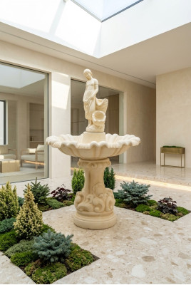 Fontana decorativa Fontana a molla Scultura Fontana Decorazione Giardino Fontana 157cm Nuova