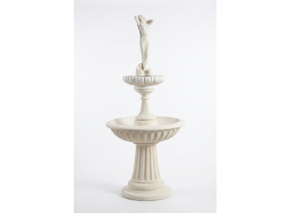 Zierbrunnen fontana 207cm scultura decorazione giardino fontana stagno nuovo