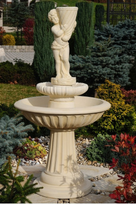 Zierbrunnen Fontana da giardino 172 cm Scultura Fontana Decorazione Giardino Fontana Stagno Nuova