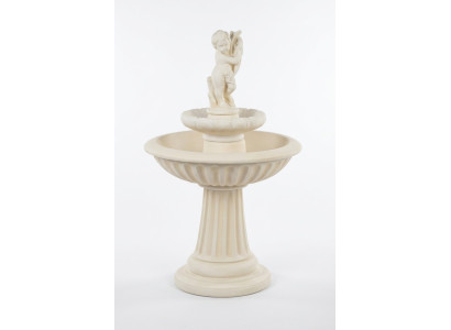 Fontana decorativa Zierbrunnen di 140 cm scultura fontana decorativa per giardino fontana stagno nuova.