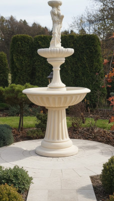 Zierbrunnen Fontana decorativa 197 cm Scultura Fontana Decorazione Giardino Fontana Laghetto Nuovo