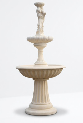 Zierbrunnen Fontana decorativa 197 cm Scultura Fontana Decorazione Giardino Fontana Laghetto Nuovo