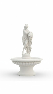 Fontana decorativa con figura, 196 cm, decorazione da giardino, stagno.