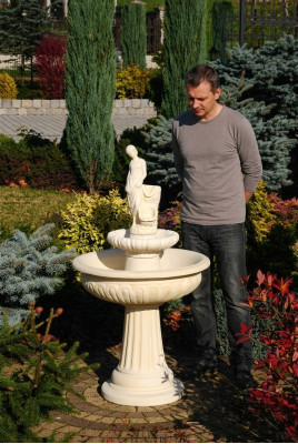 Fontana Giardino Stagno Fontana 164cm Fontana in Pietra Giardino Fontana Nuova