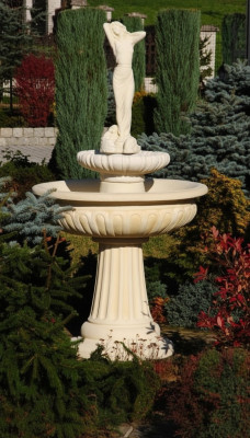 Zierbrunnen Fontana decorativa 174 cm Scultura Fontana Decorativa Giardino Fontana Stagno Nuovo