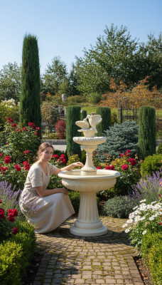 Fontana a ranocchio Fontana Fontana 162cm Fontana in pietra Fontana da giardino Fontaine