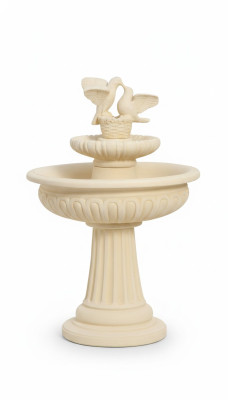 Fontana a rana con fontana a molla in pietra da giardino Fontana 127 cm
