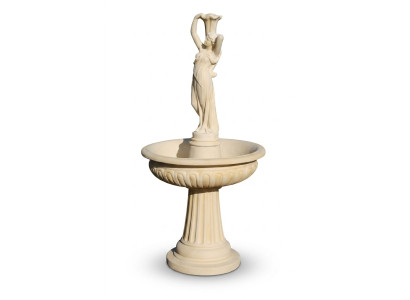 Fontana a rana Fontana 184cm Fontana in pietra Fontana da giardino Fontaine