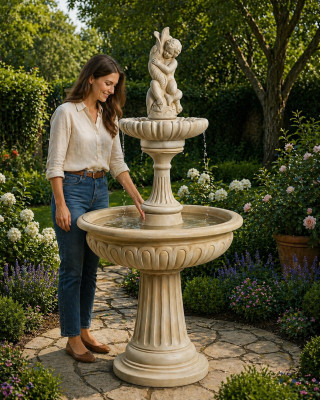 Fontana della fontana della fontana della fontana del giardino della fontana della rana della primavera 189 cm.