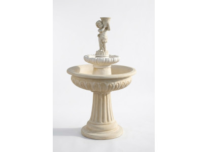 Fontana a getto d'acqua Fontana con rana Fontana in pietra Fontana da giardino Fontana Fontaine 154 cm