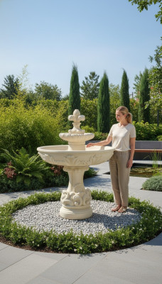 Fontana della Primavera Fontana delle Rane Fontana in Pietra Fontana da Giardino Fontana Fontaine 150cm