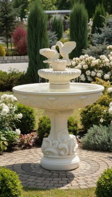 Fontana a molla Fontana rana Fontana Fontana in pietra Fontana da giardino Fontana 155cm
