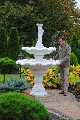 Fontana ornamentale fontana figura 197 cm decorazione fontana giardino fontana stagno.