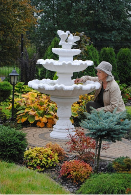 Fontana giardino stagno fontana 175 cm fontana in pietra fontana da giardino Fontaine Nouveau