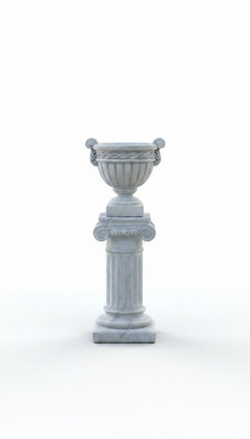 Colonna colonne per decorazione scultura figura statue statua terrazza design giardino