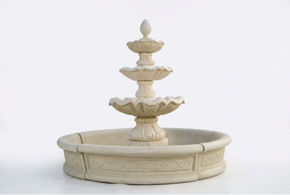 Fontana decorativa Scultura fontana Decorazione giardino Fontana Laghetto Nuova 195 cm