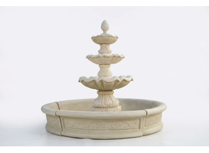 Fontana decorativa Scultura fontana Decorazione giardino Fontana Laghetto Nuova 195 cm