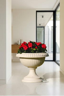 cestino per fiori, fioriera, vaso per fiori, giardino, terrazza, decorazione, statua, figure
