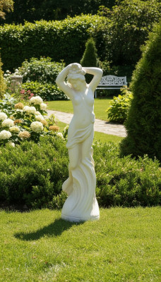 Rappresentazione romana Scultura Statua Decorazione Giardino Figure Statue Sculture in Pietra 84cm