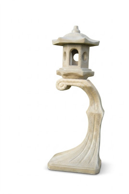 Lampada Luce Esterna Giardino Terrazze Scultura in Pietra Figura Luminosa Illuminazione Nuova