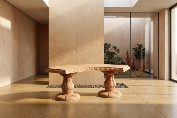 Banca panca Mobili Terrazza Giardino Angolo tranquillo Panca in cemento Stile romano